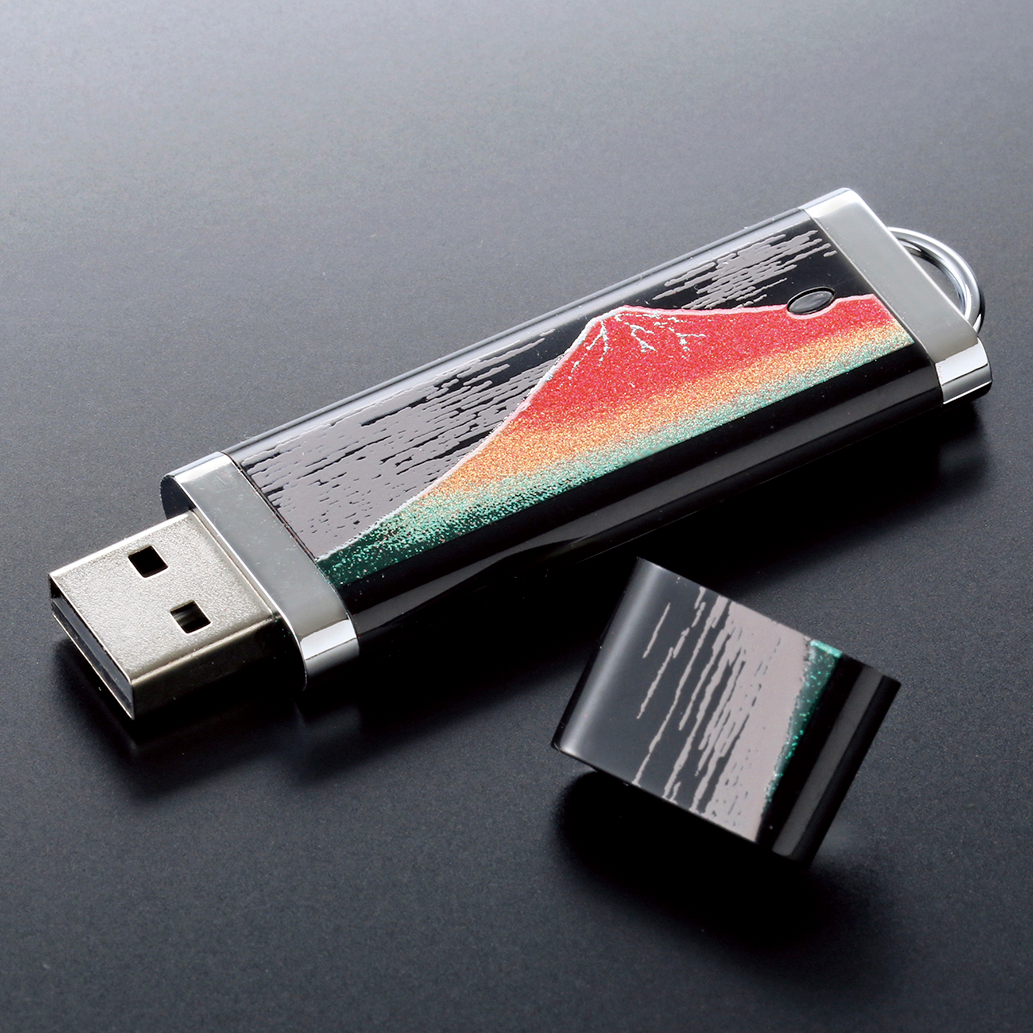蒔絵USBメモリースティック(8GB)赤富士 | 石川県観光物産館 蒔絵USBメモリースティック(8GB)赤富士 | 石川県観光物産館