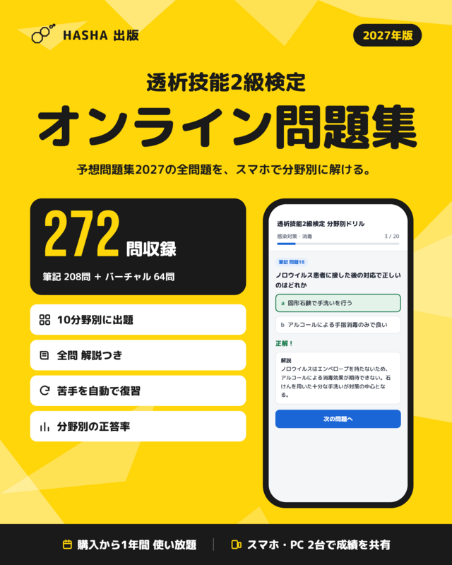 透析技能２級検定オンライン問題集