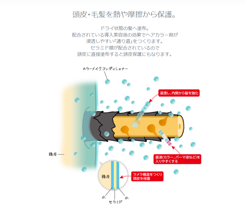 アデュール・パセ カラーメイクコンディショナー（洗い流さない