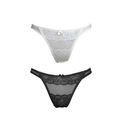 レースデザインTバックショーツ