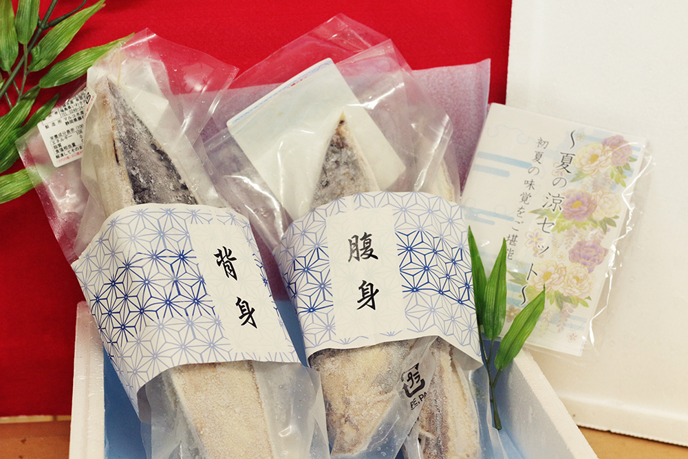 夏の涼セット かつおたたき 背 腹 各2本 計4本 三陸水産有限会社