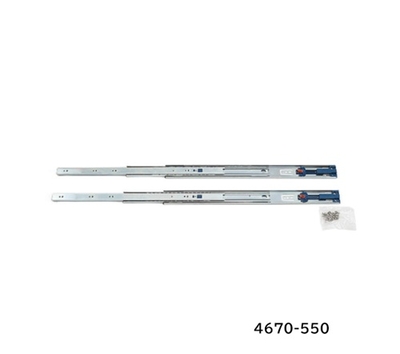 ランプ　セルフ＆ソフトクロージング機能付き3段引スライドレール　4670-550