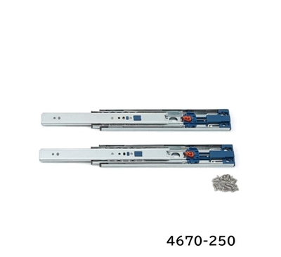 ランプ　セルフ＆ソフトクロージング機能付き3段引スライドレール　4670-250