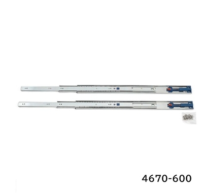 ランプ　セルフ＆ソフトクロージング機能付き3段引スライドレール　4670-600