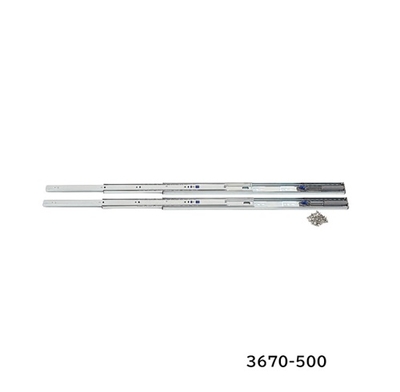 ランプ　セルフ＆ソフトクロージング機能付き3段引スライドレール　3670-500