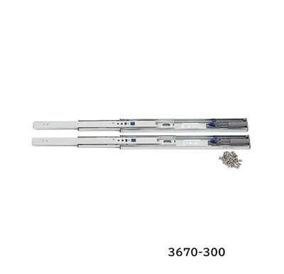 ランプ　セルフ＆ソフトクロージング機能付き3段引スライドレール　3670-300