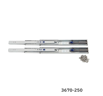 ランプ　セルフ＆ソフトクロージング機能付き3段引スライドレール　3670-250