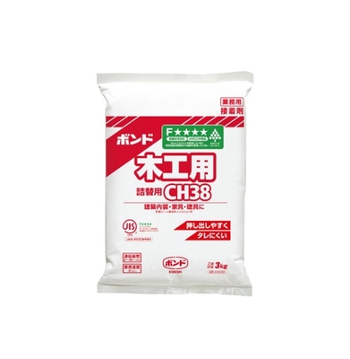 ｺﾆｼﾎﾞﾝﾄﾞ　木工ﾎﾞﾝﾄﾞ　CH-38　水性　1袋(3kg)　大容量　