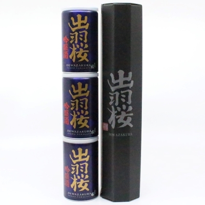 出羽桜 吟醸缶3本セット（180ml×3） | 上杉城史苑ネットショップ