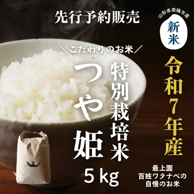 【予約販売】最上園／令和7年産 特別栽培米つや姫 5kg