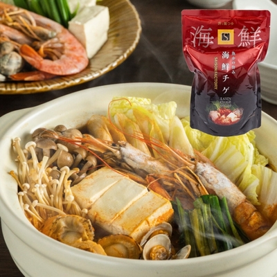 セゾンファクトリー／こだわり鍋つゆ「海鮮チゲ鍋」750g