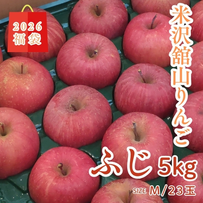 【2026福袋】米沢産舘山りんご「ふじ」5kg