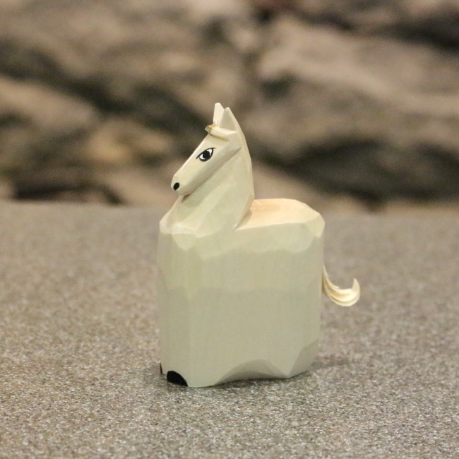 一刀彫 「猩々」 為田哲園 春日有職 高23.5×幅15×奥行11.5cm Amazon.co 