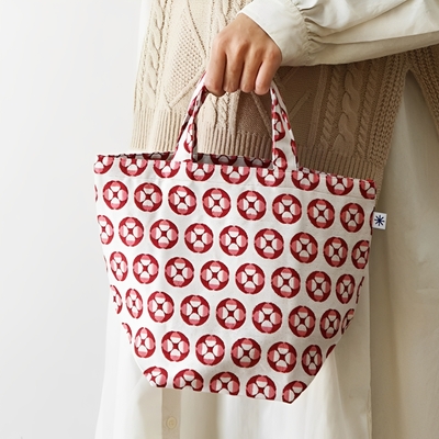 米織小紋 ✕ 雪若丸ランチバッグ