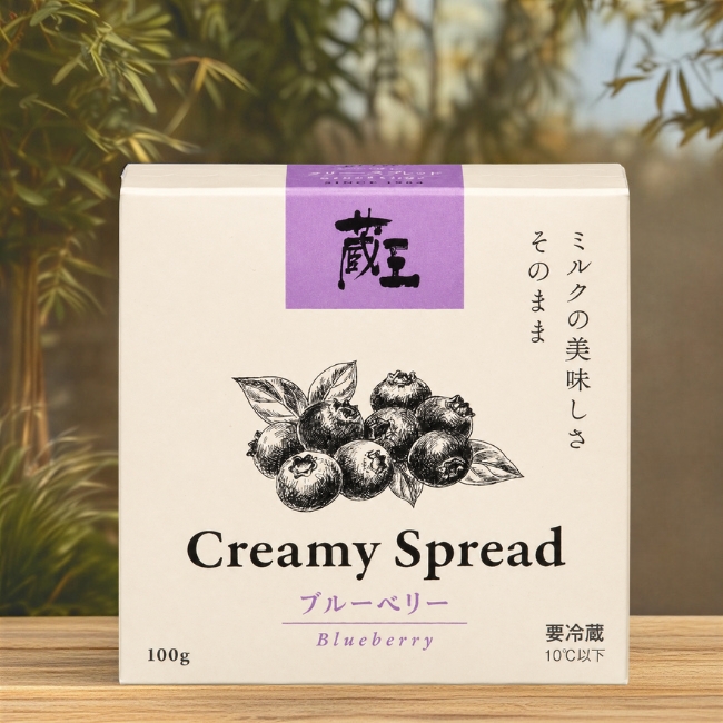 蔵王酪農センター／クリーミースプレッド「ブルーベリー」100g【冷蔵