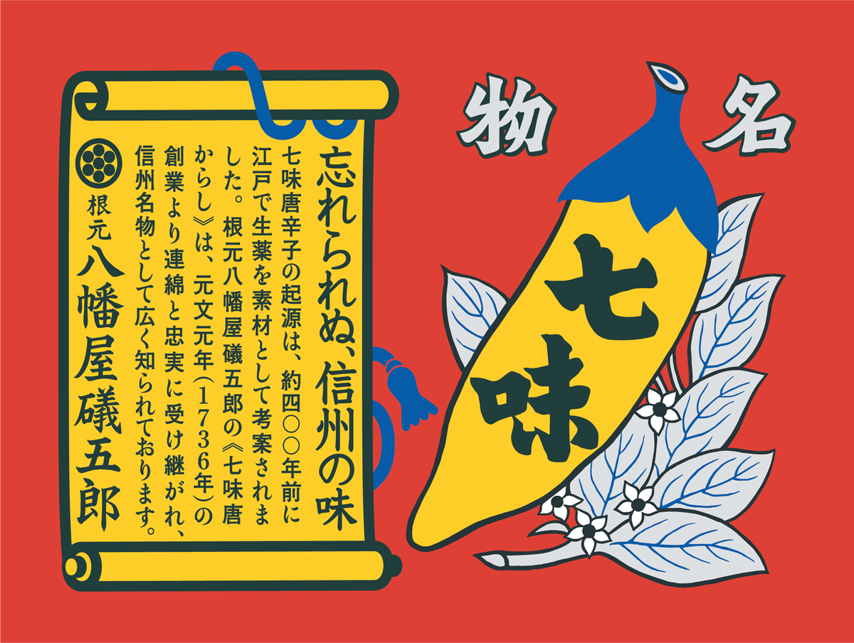 八幡屋磯五郎 七味唐辛子 | 信州フルーツランド