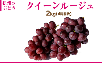 長野県産 クイーンルージュ 2kg（4房前後）