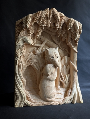 Wood carving workshop HAMANASU 木彫り工房はまなす 杉本紘子