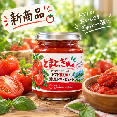とまとぎゅっ！濃厚トマトピューレ