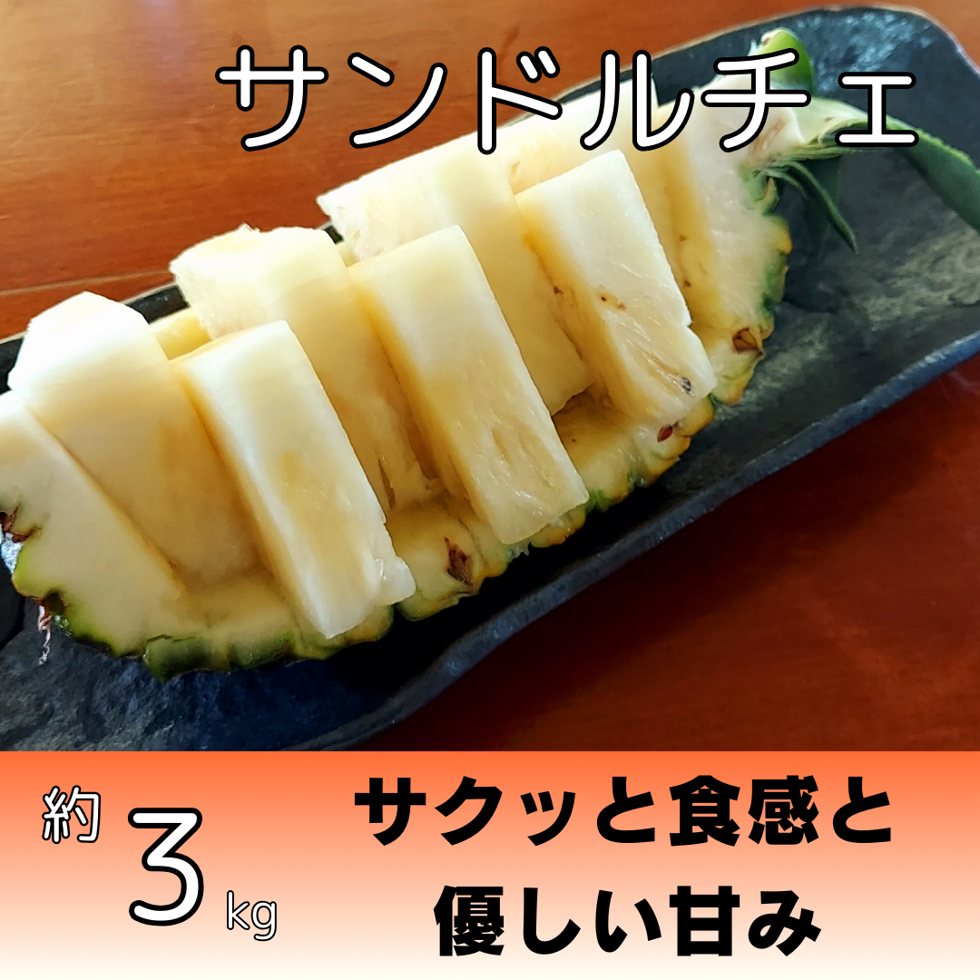 【限定出品】食べ比べ2種類 サンドルチェパイン3kg・スナックパイン中大3kg 8b22df75c5c299b933ffd59fff1c12