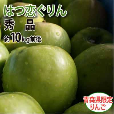 【送料無料】生産者限定の超希少品種！青森県産りんご　はつ恋ぐりん　秀品  約10ｋｇ