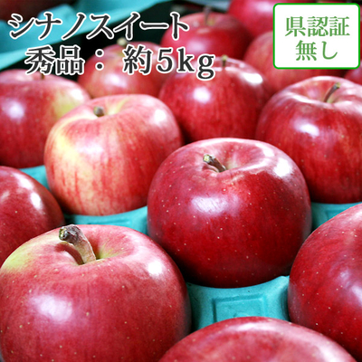 10/10までポイント３倍！【送料無料】青森県産りんご　シナノスイート　秀品  約5ｋｇ（14-20個入） 認証なし
