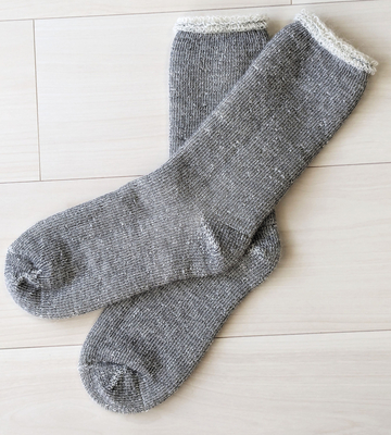 ゴムなしソックス グレー特別価格