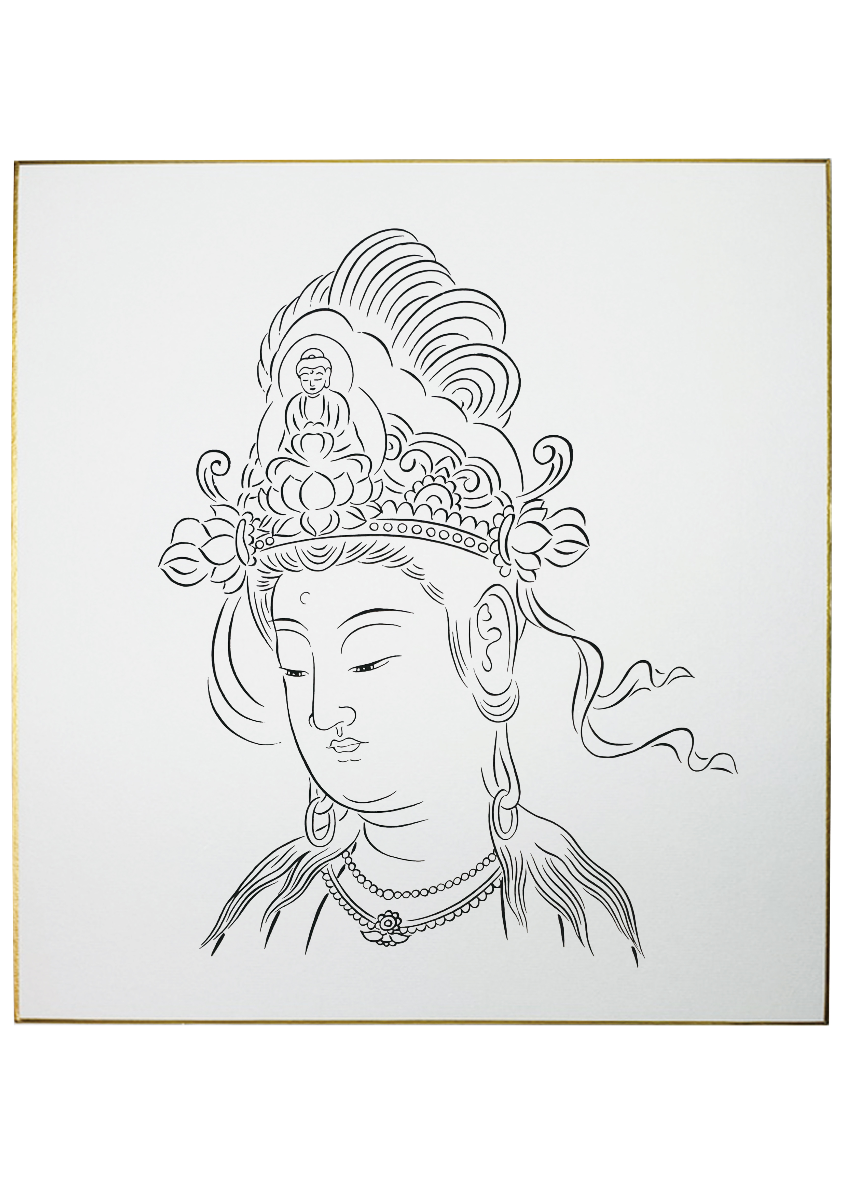 観音様 写仏 ぬり絵 アート藤 ｓｈｏｐ