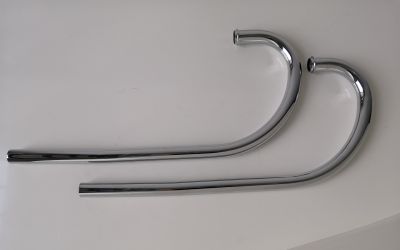 1212090512120900  EXHAUST PIPES CHROMED FOR MOTO GUZZI V7-850 GT-V7 SPECIAL