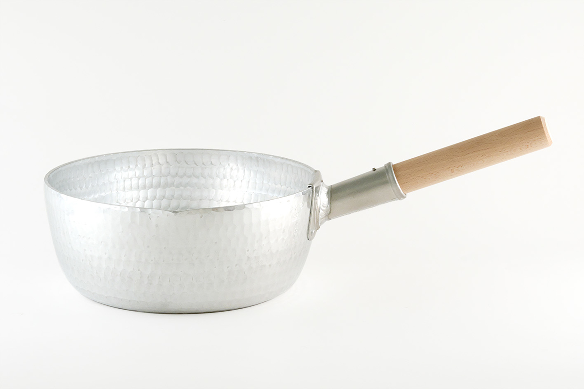 浅釜商店 姫野作．本手打アルミ行平鍋 6寸