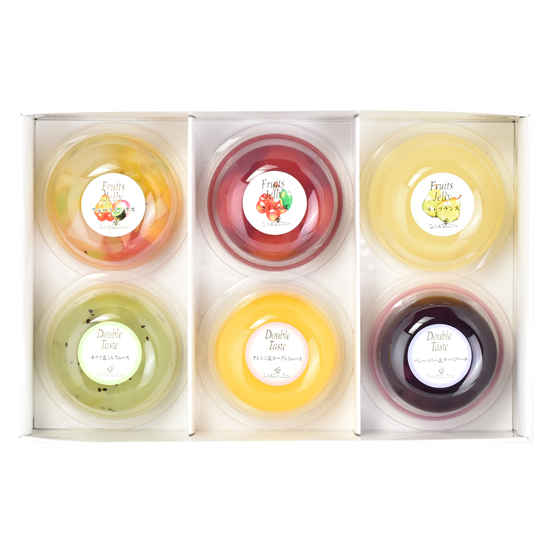 フルーツゼリー・ダブルテイスト6個詰合せ（SC－06A