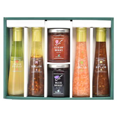 ジャム２個・ドレッシング４本詰合せ（M－０２）