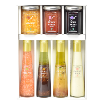 ジャム３個・ドレッシング４本詰合せ（ＪＤ－０６）