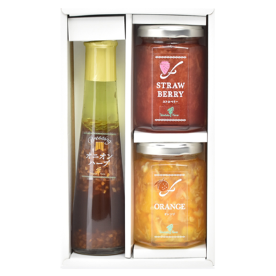 フルーツジャム２個・ドレッシング１本詰合せ（ＪＤＢ－０４）