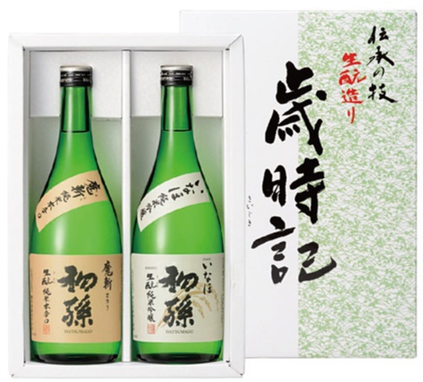 初孫 歳時記セット(純米吟醸いなほ・魔斬) 720ml×2本 | 山形酒通