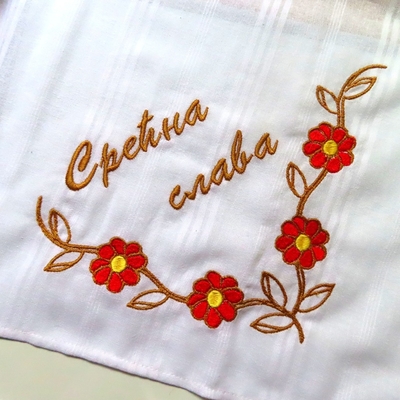セルビア│スラヴァ（守護聖人の祝日）用クロス E│（６０×６０ｃｍ）