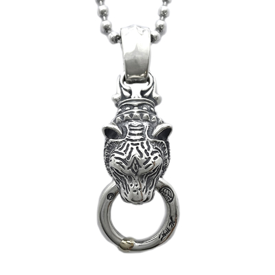 Bill Wall Leather (ビルウォールレザー)/Tigar w Ring Pendant（タイガーペンダントwリング）BWPN1061