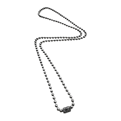 Lone Ones (ロンワンズ) 4mm Ball Chain w/Chrome Cross Connector  (4mmボールチェーンクロムクロスコネクタ) LOMFC118-4