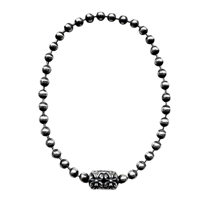 Lone Ones (ロンワンズ) 5mm Ball Chain w/Chrome Cross Connector  (5mmボールチェーンクロムクロスコネクタ) LOMFC118-4