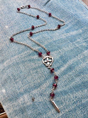 Exhibitionist (エキシビジョニスト)/ ROCKIN ROSARY GARNET NECKLACE