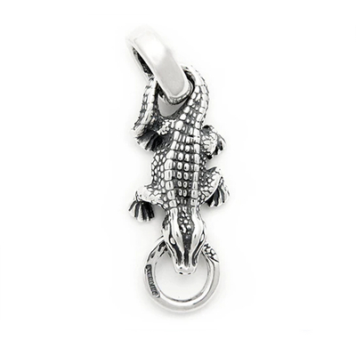 Bill Wall Leather (ビルウォールレザー) Baby Alligator Pendant (ベイビーアリゲーターペンダントwリングチャーム)BWPN997