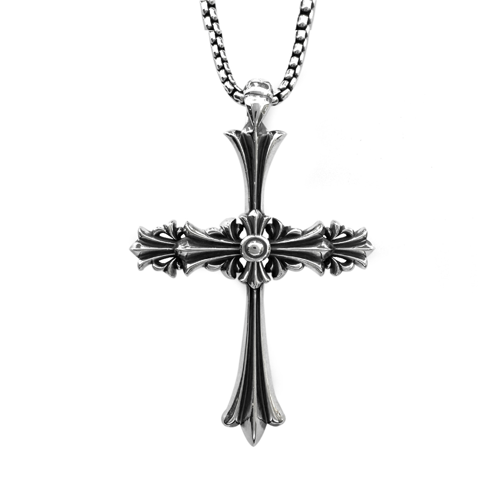 Lone Ones (ロンワンズ）/CHROME CROSS MEDIUM PENDANT (クロム | C