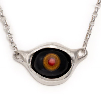 Alex Streeter(アレックスストリーター) /Angel Eye Necklace Black  w/ Chain  (エンジェルアイネックレス )ALN543BK