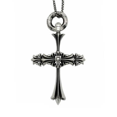 Lone Ones (ロンワンズ）/Chrome Cross Medium Pendant w Id Ring (クロムクロスミディアムペンダント) LOMFP0118M-ID