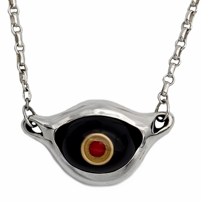 Alex Streeter(アレックスストリーター) /Angel Eye Necklace Black  w/ Chain  (エンジェルアイネックレス )ALN543BK