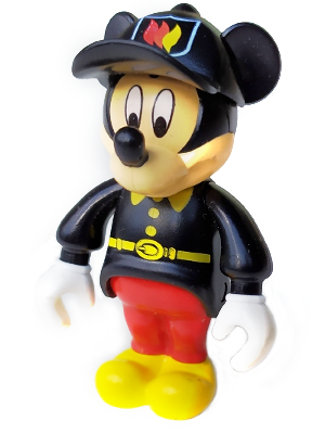 33254c 3m#026m ] ミッキー・マウス Mickey Mouse [ 消防士 ] ( 黒 