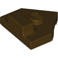 [ 27928 3t#308 ] 2x2 スタッド付き五角形タイル [ 027928 ] ( 濃茶 ダーク・ブラウン Dk-Brown )