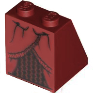 [ 3678bpb068 s8f#154p ] 2x2x2 スロープ [ スカート ローブ ドレス ] ( 濃赤 ダーク・レッド Dark Red )