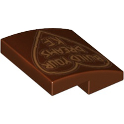 [ 065593 7s#192p ] 2x2 カーブ・スロープ [ BUILD YOUR DREAMS K.F. ] [ 15068 ] ( 新茶 レディッシュ・ブラウン Reddish Brown)