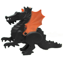 [ 6129c04 3c#026x #047x ] ブラック・ドラゴン [+ 6133 6127 6128 ] ( 黒 ブラック Black ｘ透明蛍光橙 Tr-Neon Orange )